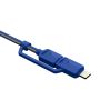 All in one Multiple USB Cable XTAR PDC-3 3A BLUE - 4