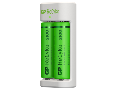 Battery charger GP Eco E211 + 2xAA ReCyko 2100 Series - 2