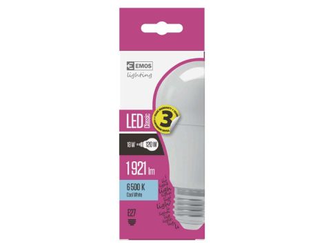 Bulb EMOS CLS LED E27 18W CW ZQ5172 - 4