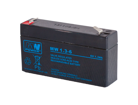 AGM battery 6V 1300mAh  MW