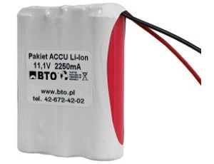 Battery pack Li-Ion 18650 11.1V 2.1Ah 3S1P