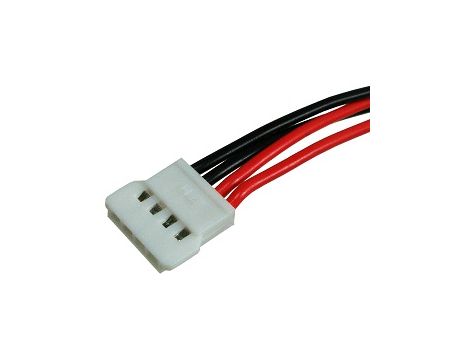 Plug with wires JST EHR-4 AWG24/25 wht/gre/yel/blu - 5