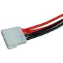 Plug with wires JST EHR-4 AWG24/25 wht/gre/yel/blu - 7