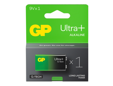 Alkaline battery 6LF22 GP ULTRA Plus G-TECH