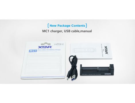 Charger XTAR MC1-C for 18650/26650 USB-C - 12