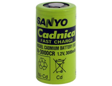 SANYO N-3000CR 3000mAh  C NiCD - 6