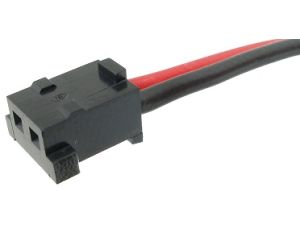 Plug with wires  9156-2P AWG24/15 red/blk (2PIN) - image 2