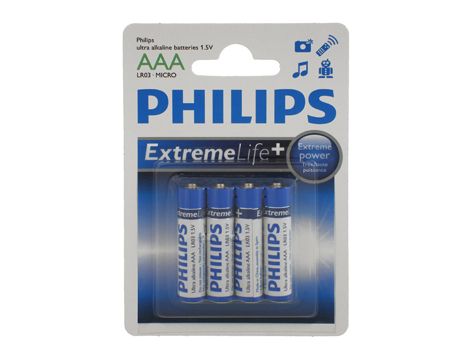 Alkaline battery LR03 PHILIPS ULTRA B4 - 3
