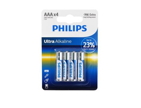 Alkaline battery LR03 PHILIPS ULTRA B4