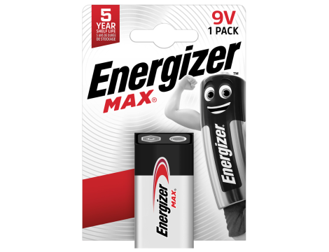 Bateria alk. 6LR61 ENERGIZER MAX B1 9,0V