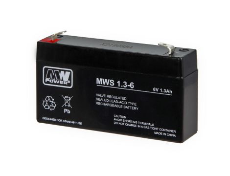 Akumulator żelowy 6,0V/1,3Ah  MWS