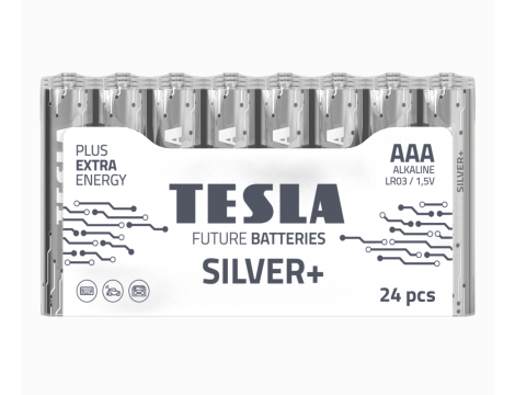 Alkaline battery  LR03 TESLA SILVER+F24