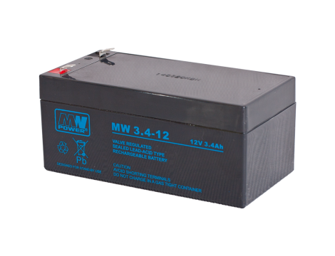 Akumulator żelowy 12V/3,4Ah MW T1