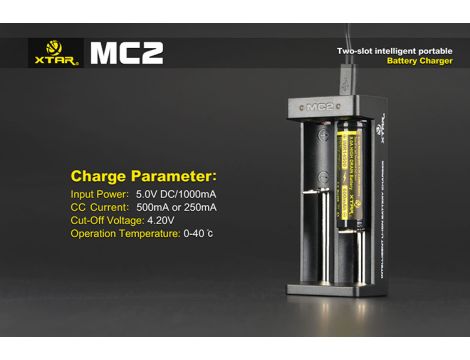 Charger XTAR MC2 for 18650/26650 USB Li-Ion 2 chanels - 7