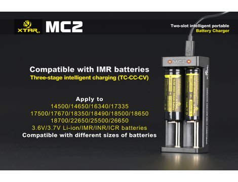 Charger XTAR MC2 for 18650/26650 USB Li-Ion 2 chanels - 10