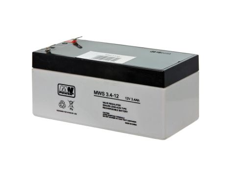 AGM battery  12V 3,4Ah Pb MWS