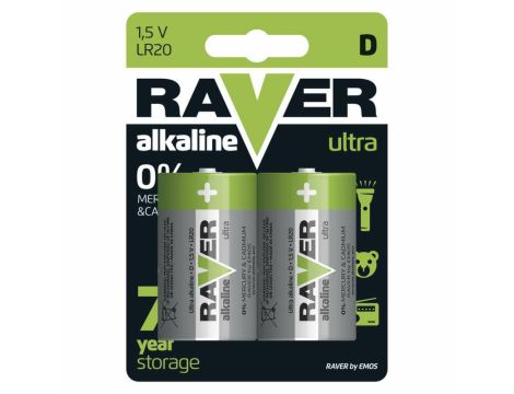 Alkaline battery Raver Ultra LR20 B7941 EMOS
