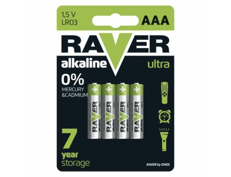 Alkaline battery Raver Ultra LR03 B7911 EMOS