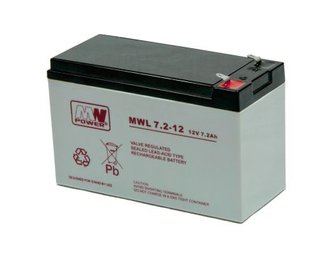 AGM battery MWL 7,2-12 12V 7200mAh Pb MWL