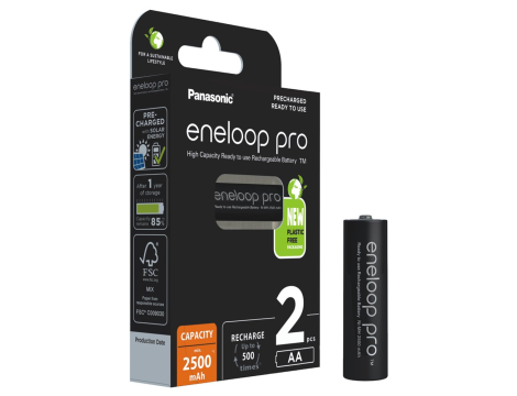 Panasonic Eneloop PRO R6/AA 2500mAh B2 - 3