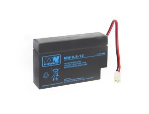 Akumulator żelowy 12V/0,8Ah MW wtyk S - image 2