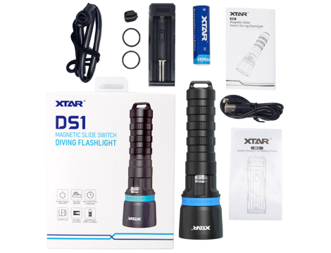 Diving Flashlight XTAR DS1 Full Set 1000lm Full Set - 6