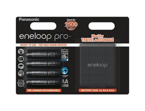 Rechargeable Panasonic Eneloop PRO R06/AA 2500mAh B4 + box