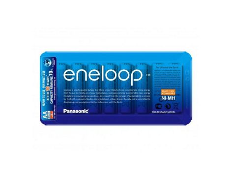 Rechargeable Panasonic Eneloop R6/AA 2000mAh B8 pack