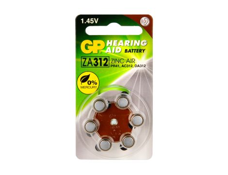 Hearing Aid Battery ZA312 125mAh GP