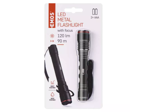 Flashlight EMOS LED metal with Focus P3113 - 3
