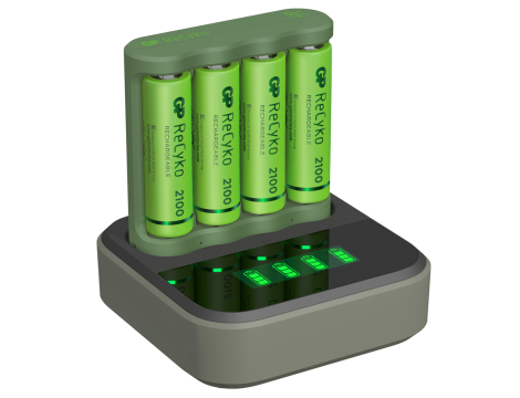 Battery charger GP Eco B421 + 4xAA ReCyko 2100 Series + D451 - 2