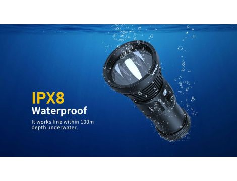 Diving flashlight  XTAR D28 3600lm Full SET - 15