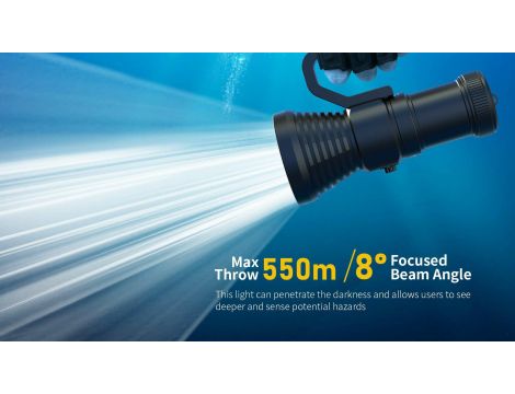 Diving flashlight  XTAR D28 3600lm Full SET - 8