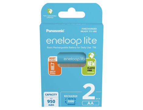 Rechargeable Panasonic Eneloop R6/AA 950mAh LITE