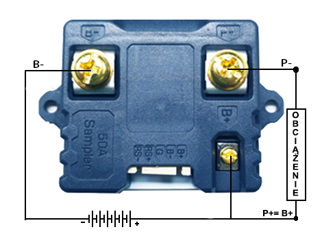 Wskaźnik LCD napięcia akumulatora TR16H - 6