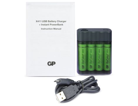 Charger GP X411 + 4x R6/2700 Series ReCyko - 9