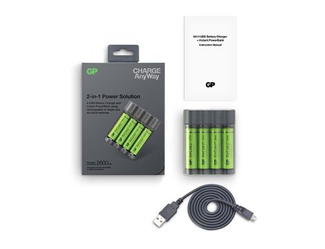 Charger GP X411 + 4x R6/2700 Series ReCyko - 6