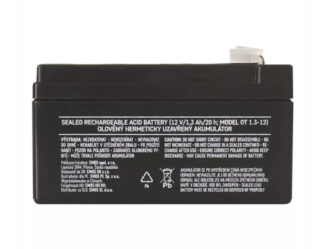 Akumulator żelowy 12V/1,3Ah B9652 EMOS - 3
