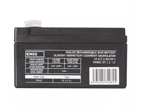 AGM battery 12V/1,3Ah B9652 EMOS - 2