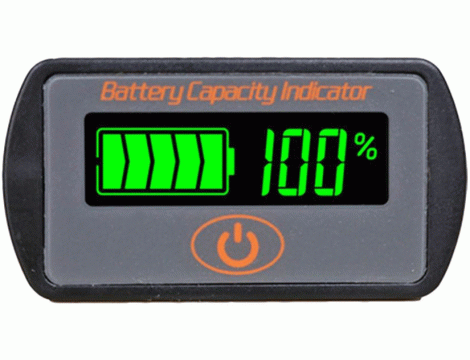 Wskaźnik LCD napięcia akumulatora LY7 - 7