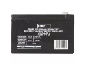 Akumulator żelowy 12V/9Ah FAST Emos - image 2