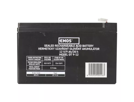 Akumulator żelowy 12V/9Ah FAST Emos - 2