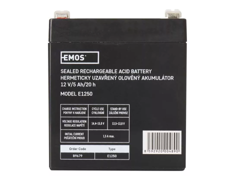 Akumulator żelowy 12V/5Ah EMOS B9679 T2 - 2