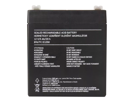 Akumulator żelowy 12V/5Ah EMOS B9679 T2 - 3