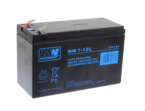 Akumulator żelowy 12V/7Ah MW T1 - 3