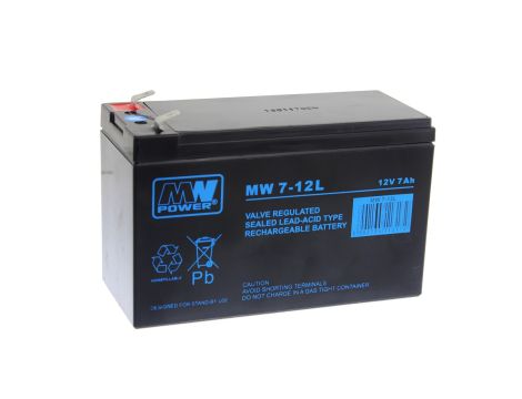 Akumulator żelowy 12V/7Ah MW T1 - 2