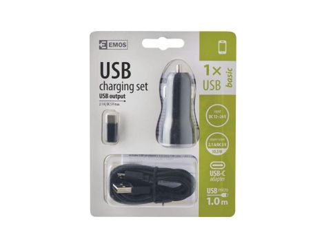 USB Car Charger Basic EMOS 2,1A - 4