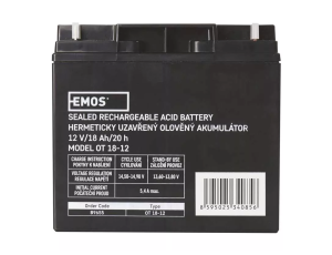 Akumulator żelowy 12V/18Ah EMOS B9655 - image 2
