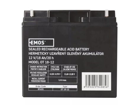 ACID battery 12V/18Ah EMOS B9655 - 2