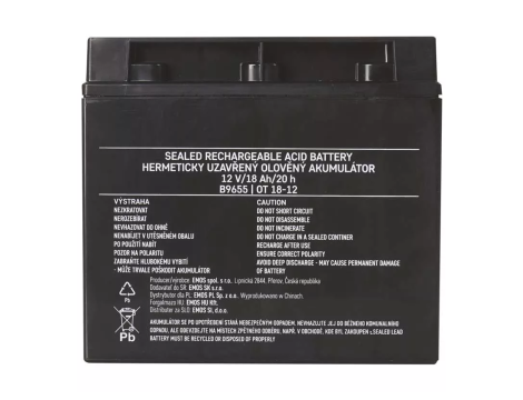 Akumulator żelowy 12V/18Ah EMOS B9655 - 3